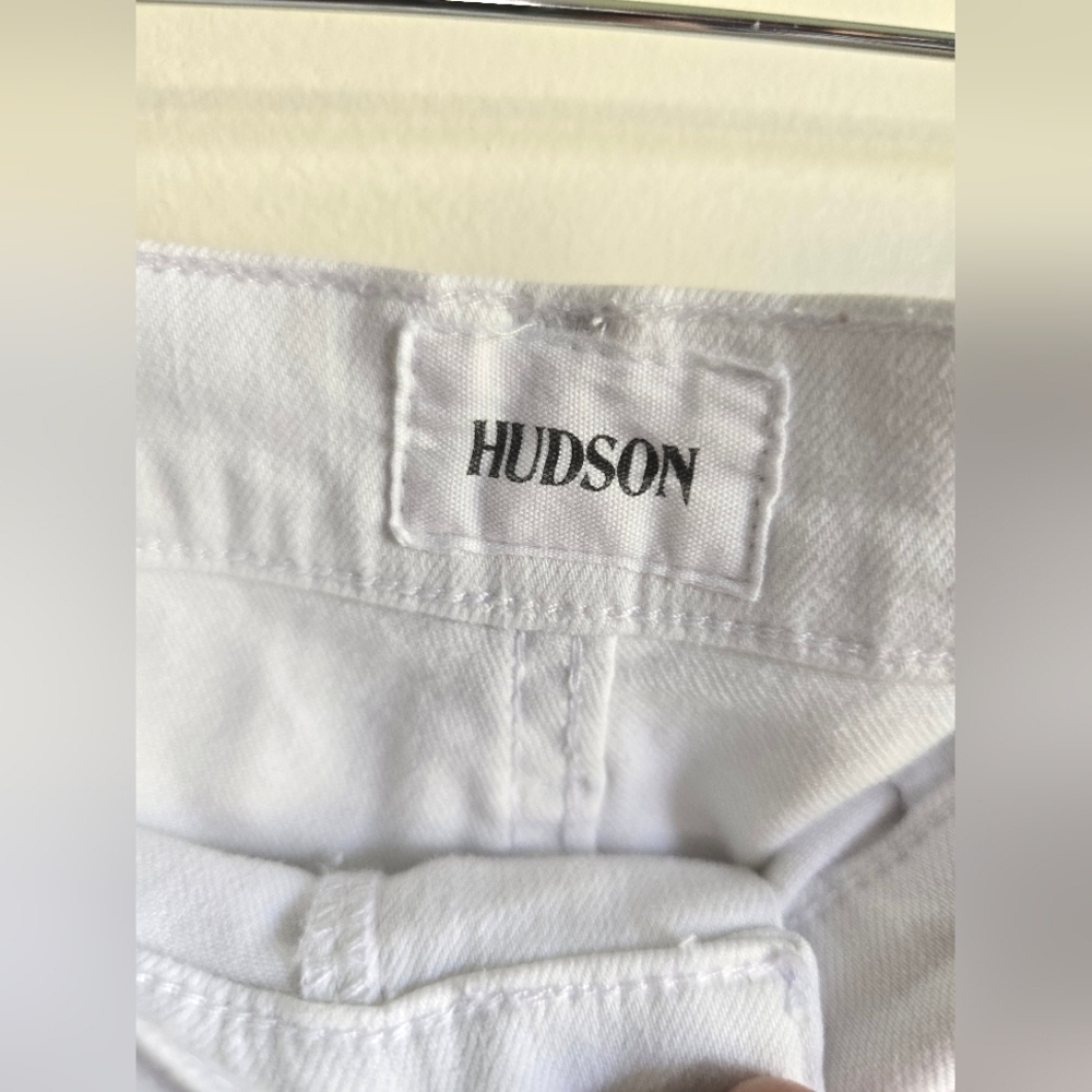 HUDSON, Gracie Midrise Cutoff Short, White, Size 30 - Picture 8 of 14
